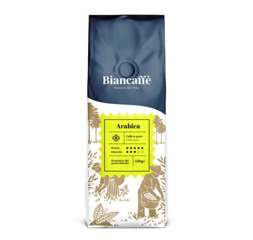 100% Arabica Italian Medium Roast Coffee Beans 500g Whole Bean